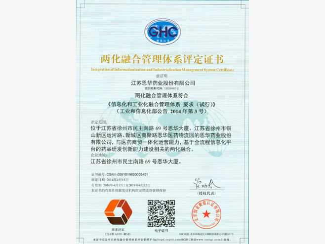 公司两化融合管理体系贯标工作取得阶段性成果